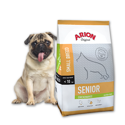 ARION Original Senior Small Breed Poulet & Riz 7,5kg + Surprise gratuite pour chien