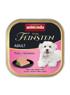 Animonda Dog Vom Feinsten Adulte Dinde avec Jambon 150g