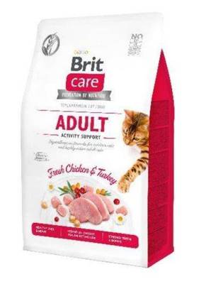 Brit Care Cat Grain-Free Aldut Activity Support avec poulet et dinde 2kg +surprise pour votre chat 