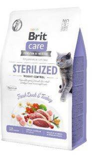 Brit Care Cat Grain-Free Sterilised Weight Control avec canard et dinde 400g