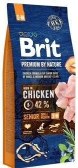 Brit Premium By Nature Senior S+M avec du poulet 15.Kg+ Surprise gratuite pour chien