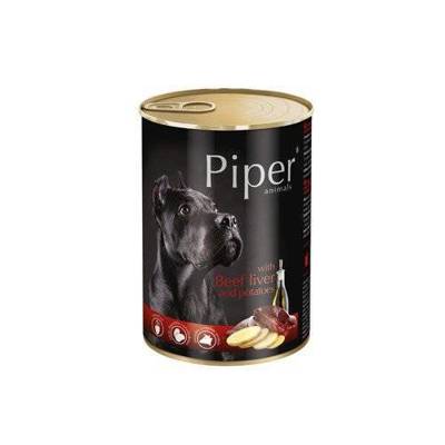 Dolina Noteci Piper pour chiens avec foie de bœuf et pommes de terre 800 g x12