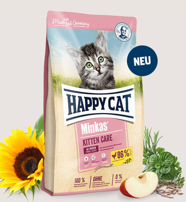 HAPPY CAT Soins pour chatons Minkas 10kg