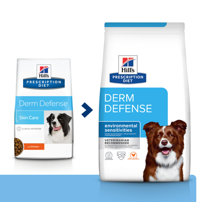 Hill's Prescription Diet Derm Defense Canine Poulet 12kg