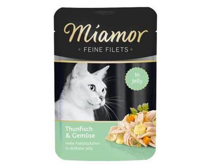 Miamor Feine Filets - nourriture humide pour chats filets de thon avec légumes 100g