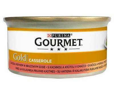Purina Gourmet Gold canard/dindon en sauce 85g