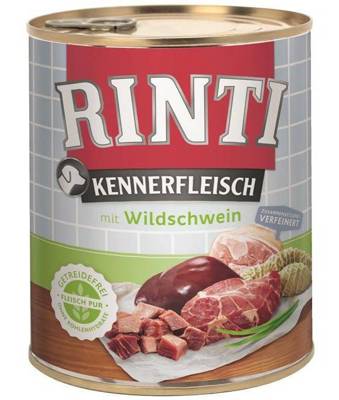 Rinti Kennerfleisch Wildschwein aliments humides pour chiens - sanglier 800g