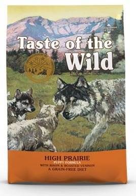 TASTE OF THE WILD PUPPY High Prairie au Bison & Gibier Céréales pour chiot 2kg+Surprise gratuit pour chien