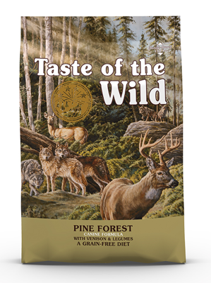 TASTE OF THE WILD Pine Forest Sans Céréales au Cerf pour chien 12,2kg