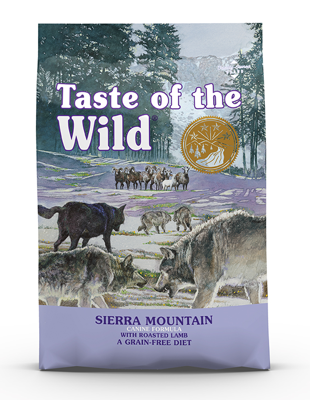 TASTE OF THE WILD Sierra Mountain à l'Agneau Sans Céréales pour chien 2kg+Surprise gratuite pour chien