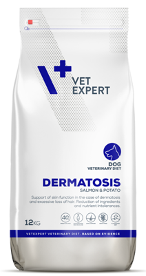 VETEXPERT Veterinary Diet Dog Dermatosis Salmon Potato 12kg 