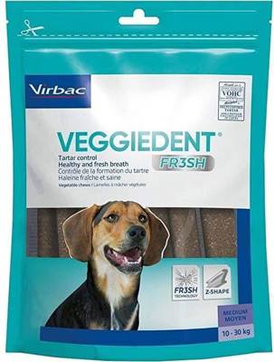 Virbac Veggiedent Fresh M (10-30kg) 15pcs